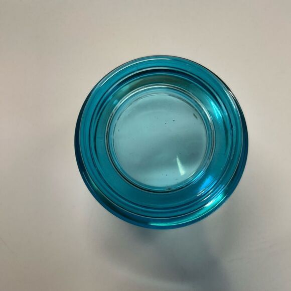vintage mid century “on the rocks” bar glasses. Capri blue excellent condition - Picture 5 of 6